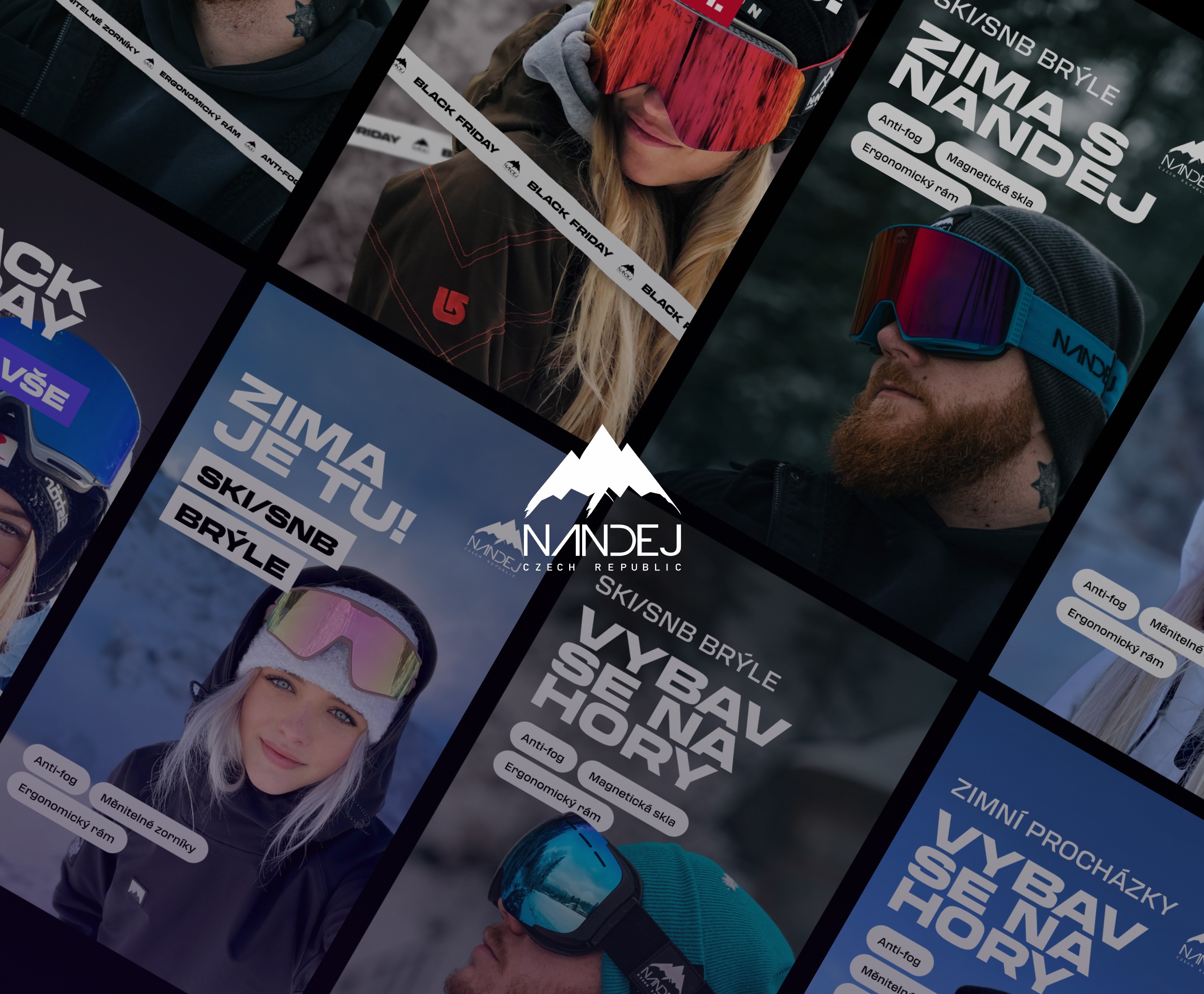 Příspěvky Nandej spolu s logem