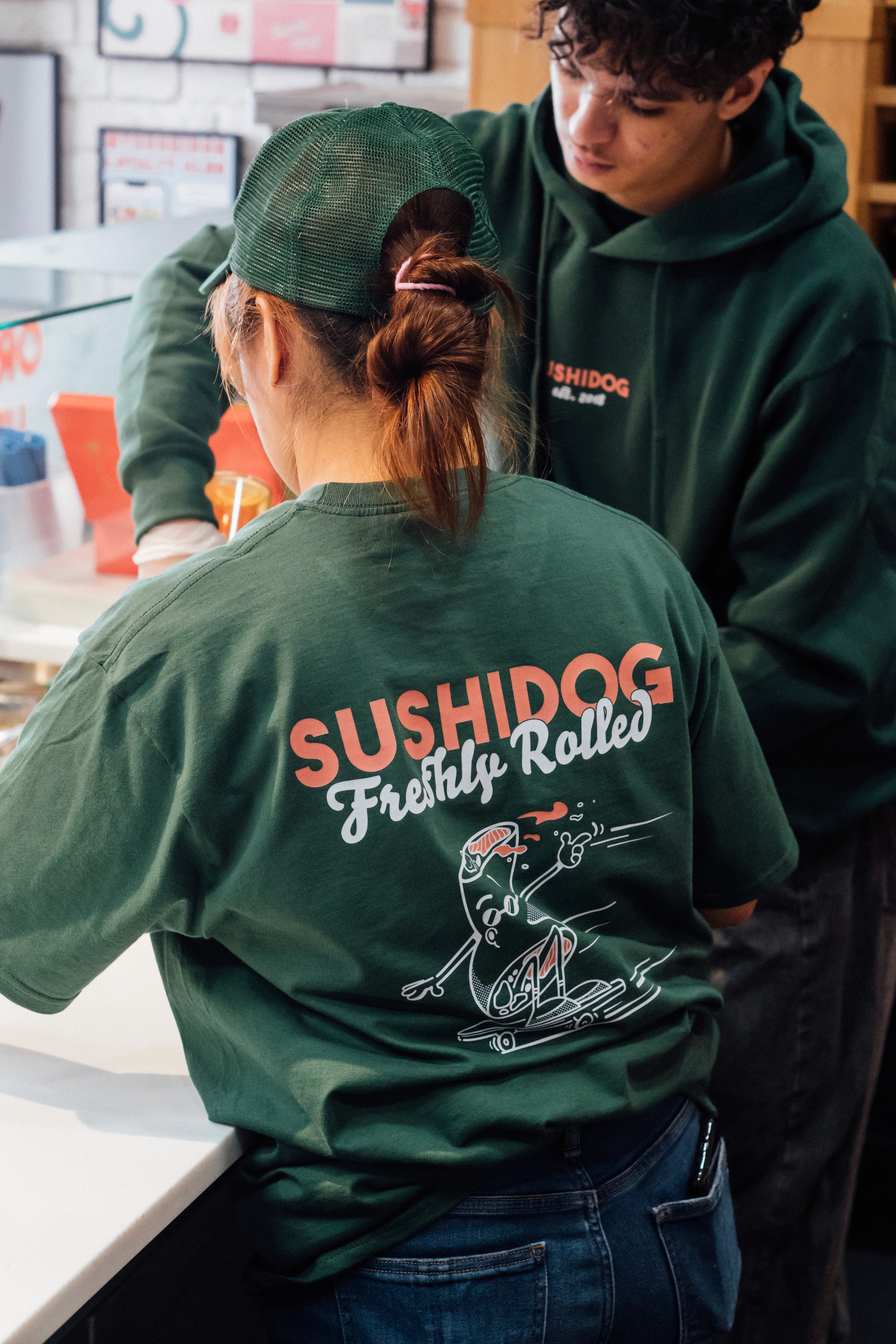 Picture of someone wearing a sushidog shirt