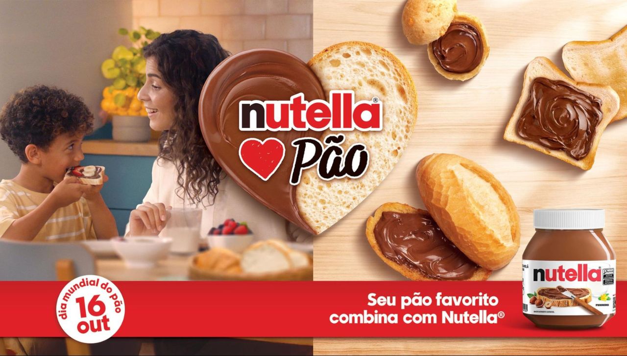 Nutella leva experiência sensorial a padarias e reforça presença no café da manhã dos brasileiros