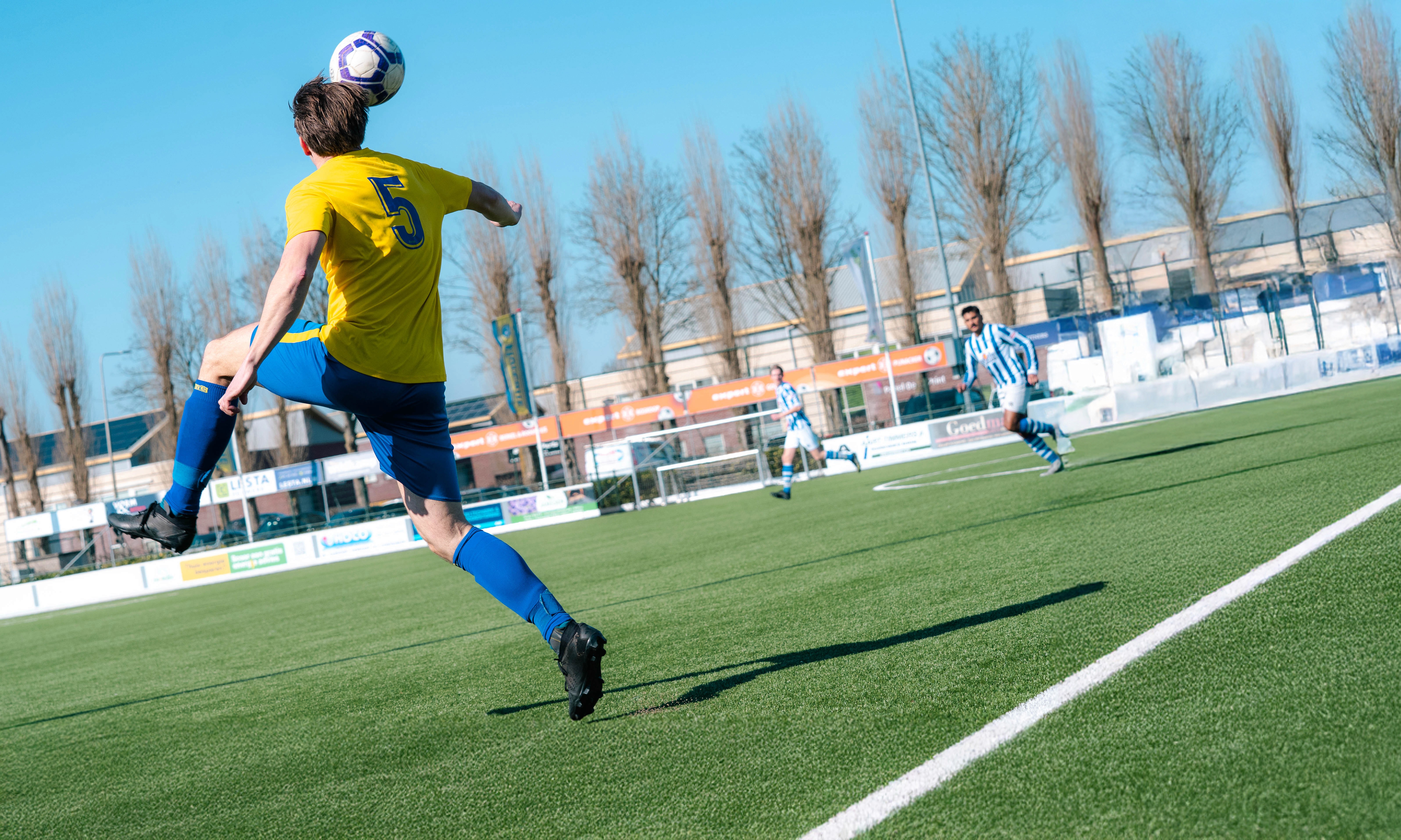 Dynamic picture of a cyclist riding downhill