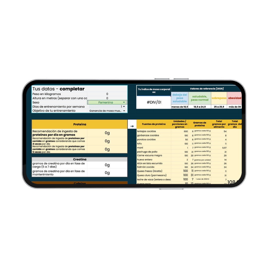 calculadora de dosis de suplementos