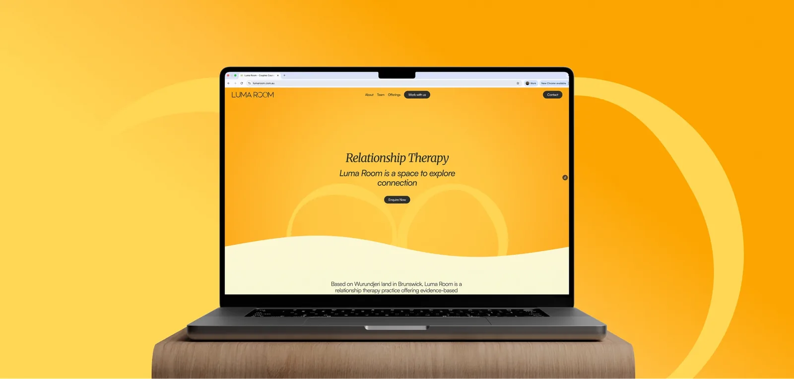 lumaroom landing page website