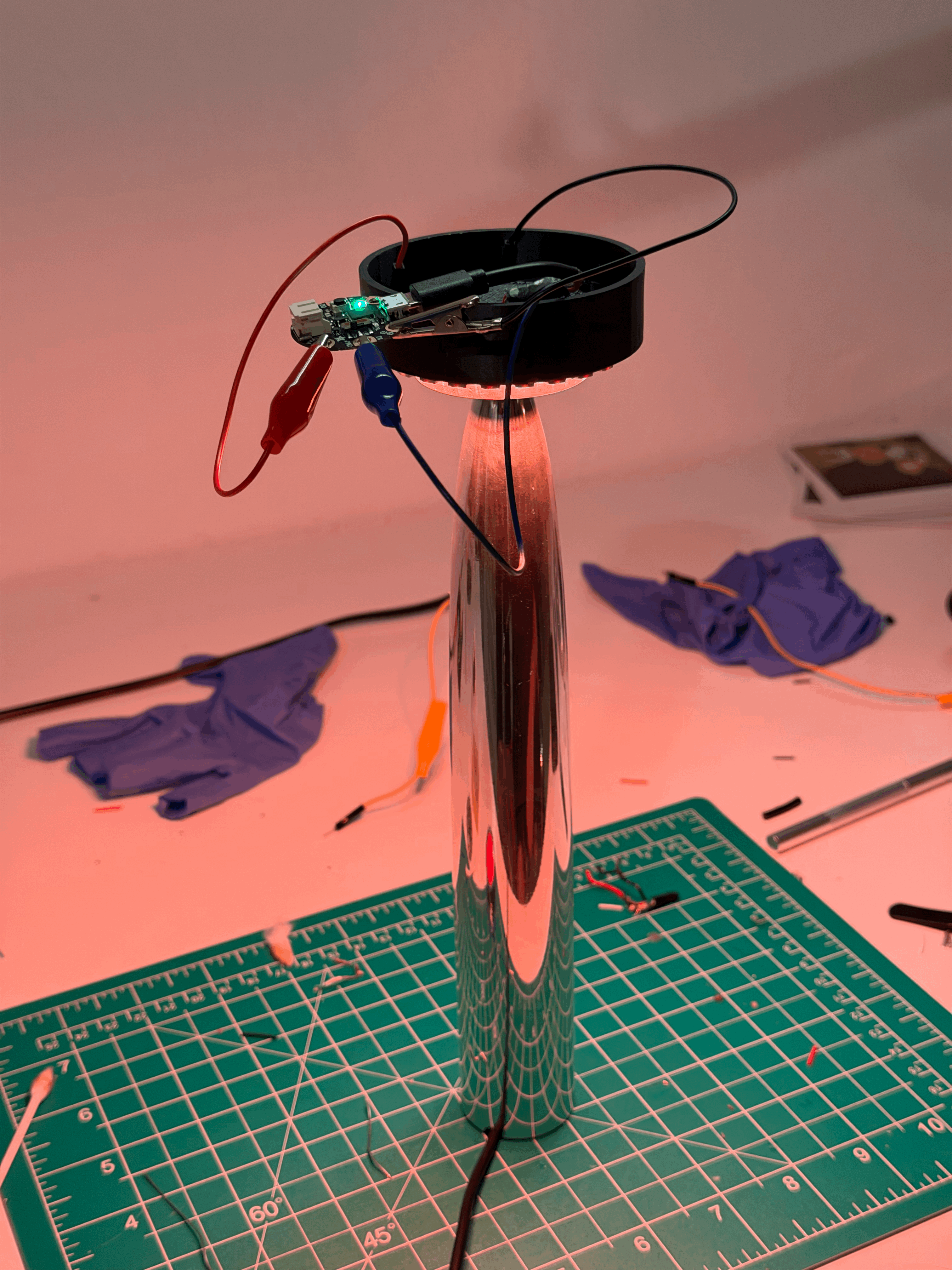 Batch.Works logo over a photo of a box of 3D printed objects