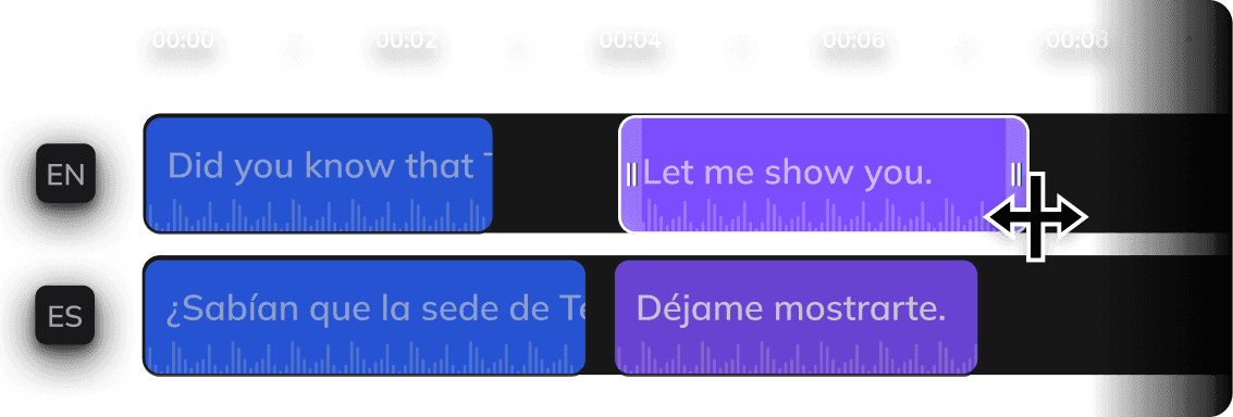 Vozo's AI subtitle generator with options for styled, bilingual subtitles