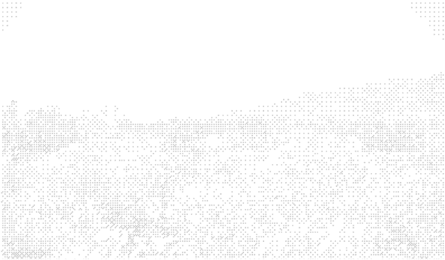 Abstract dotted pattern resembling a hazy landscape with a light sky