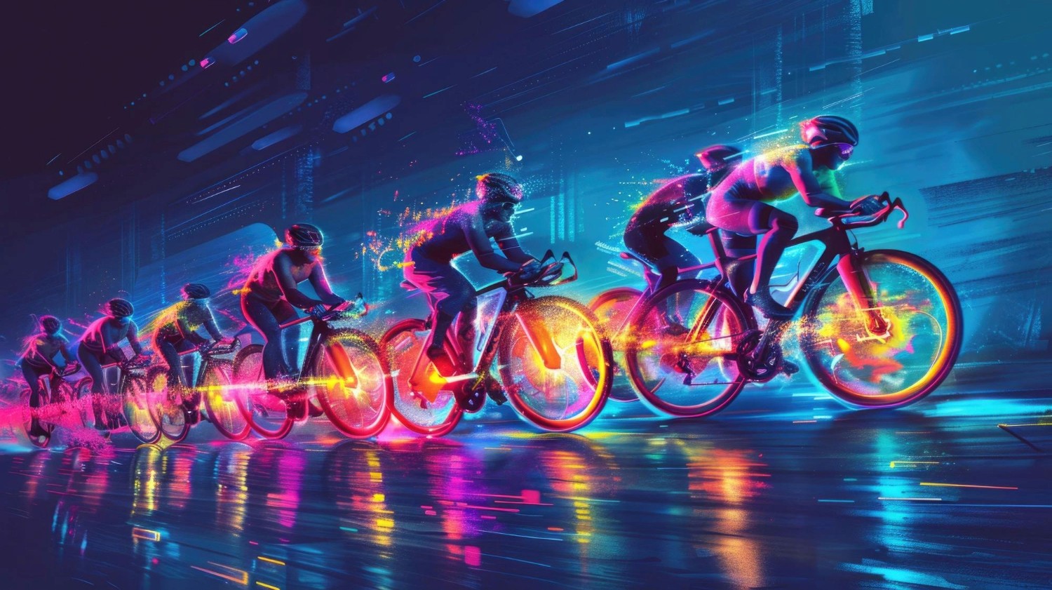 Virtual cycling race with realistic terrain simulation 