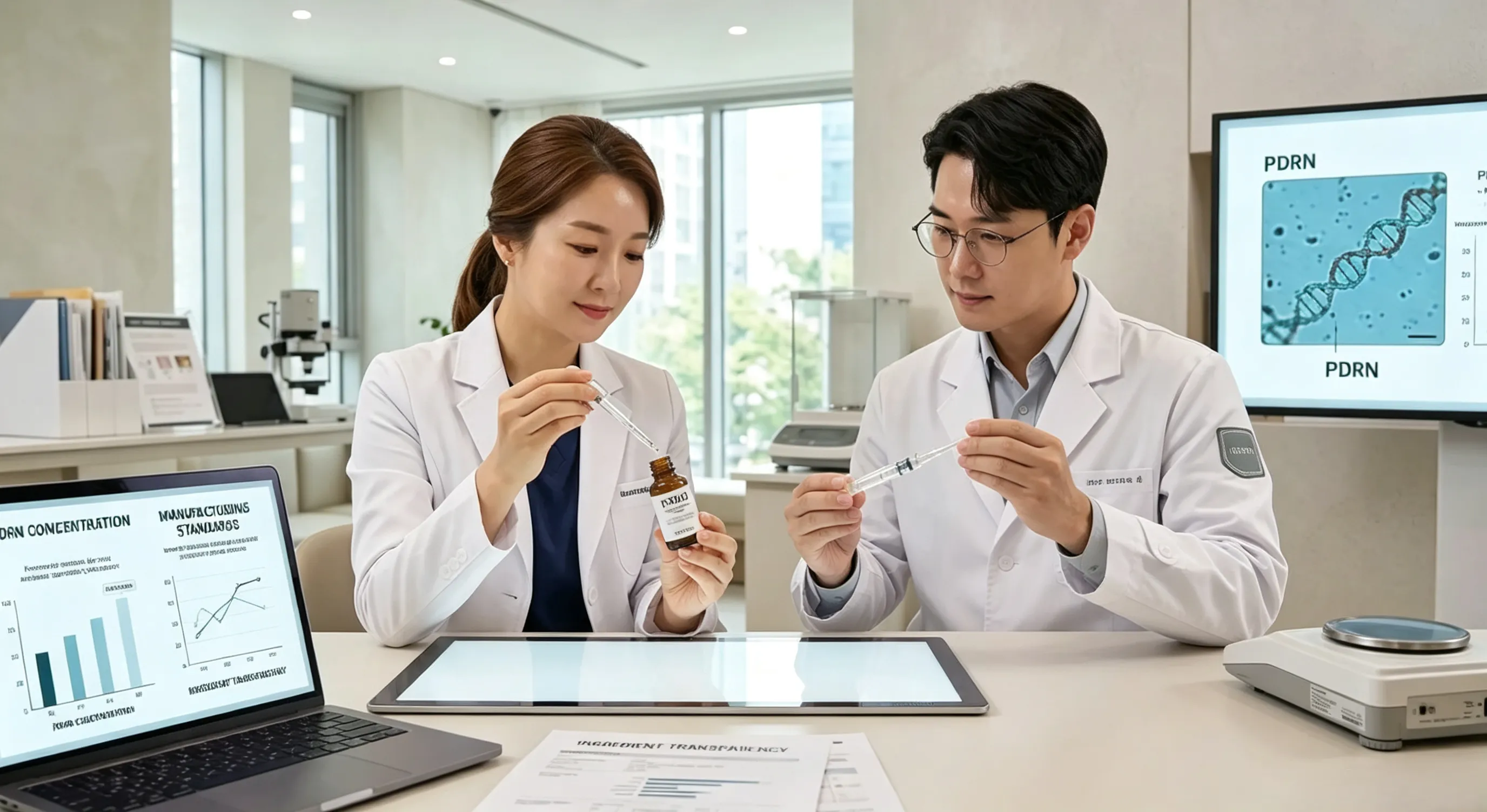 Factors clinics evaluate when choosing PDRN skincare products