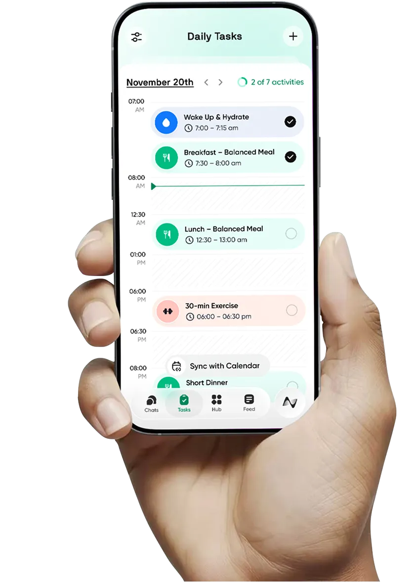 Neura Health Neura Agent Chat UI Screen