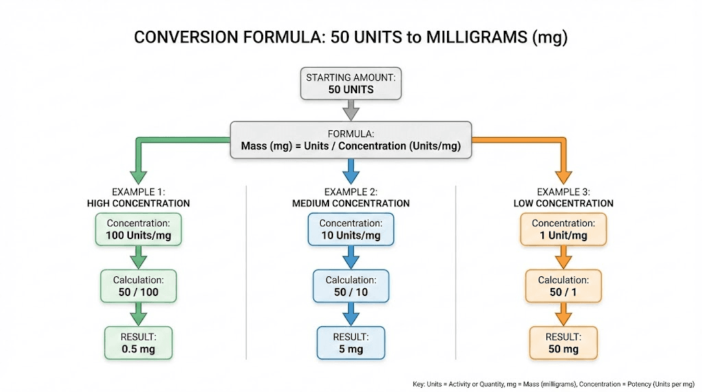How to calculate semaglutide dose from 50 units formula and examples