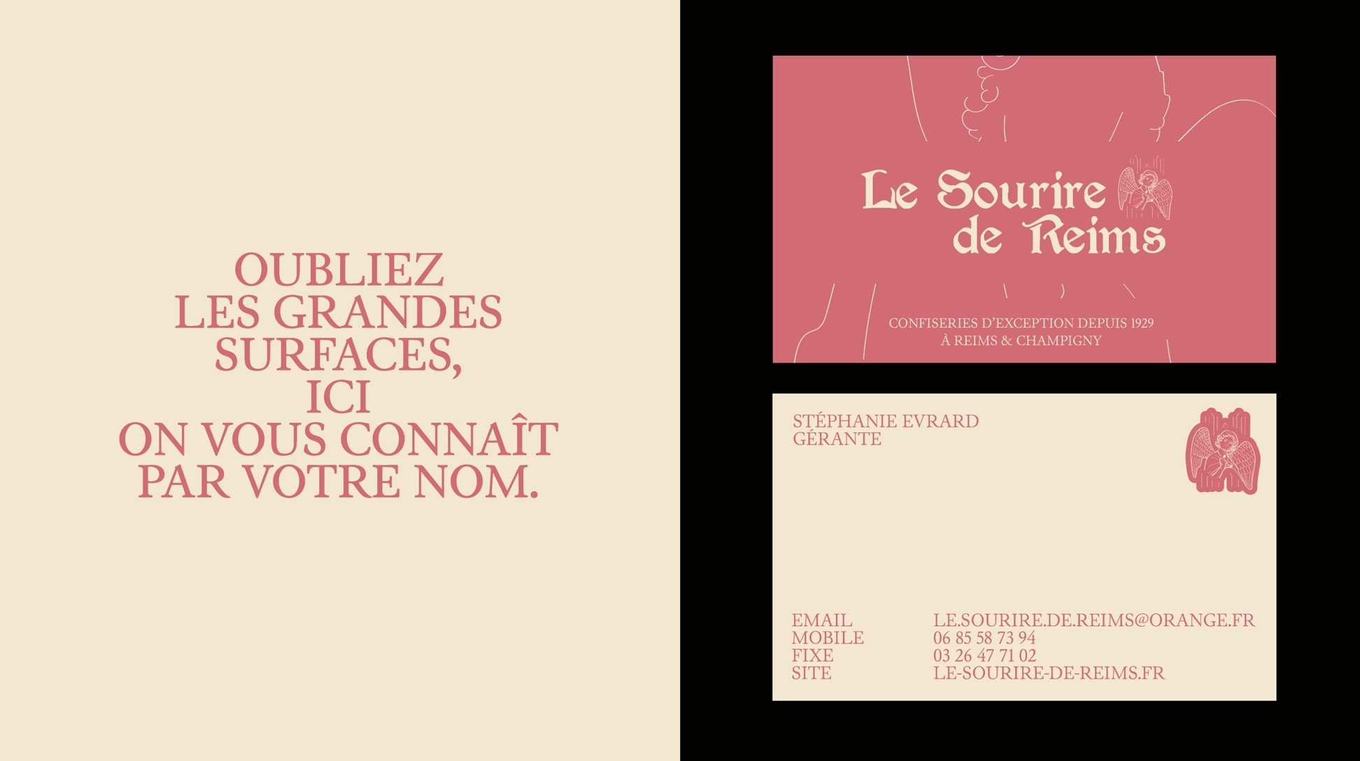 Oubliez les grandes surfaces. Ici on vous connaît par votre nom. + carte de visite.