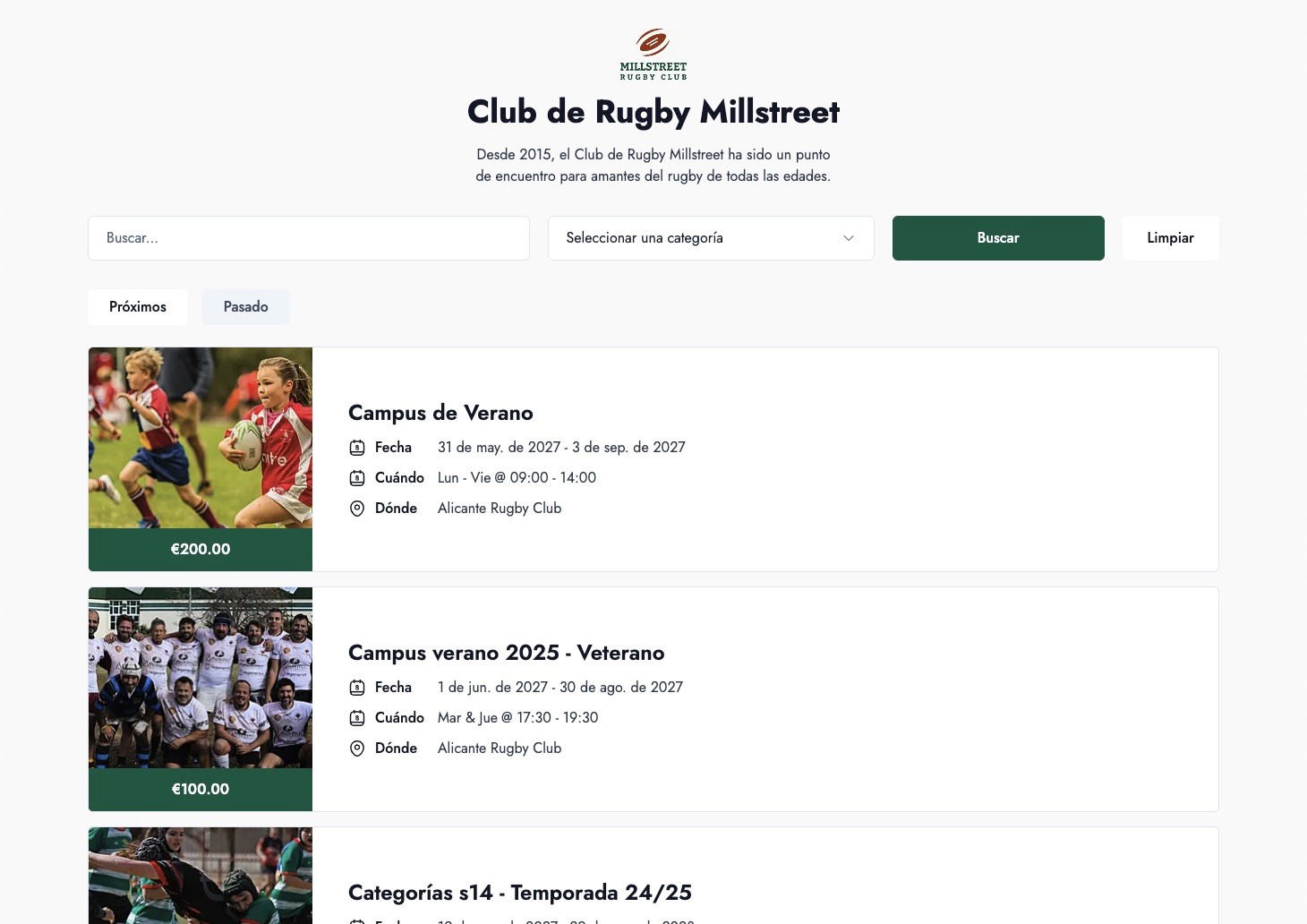 Site d’événement personnalisé et multilingue