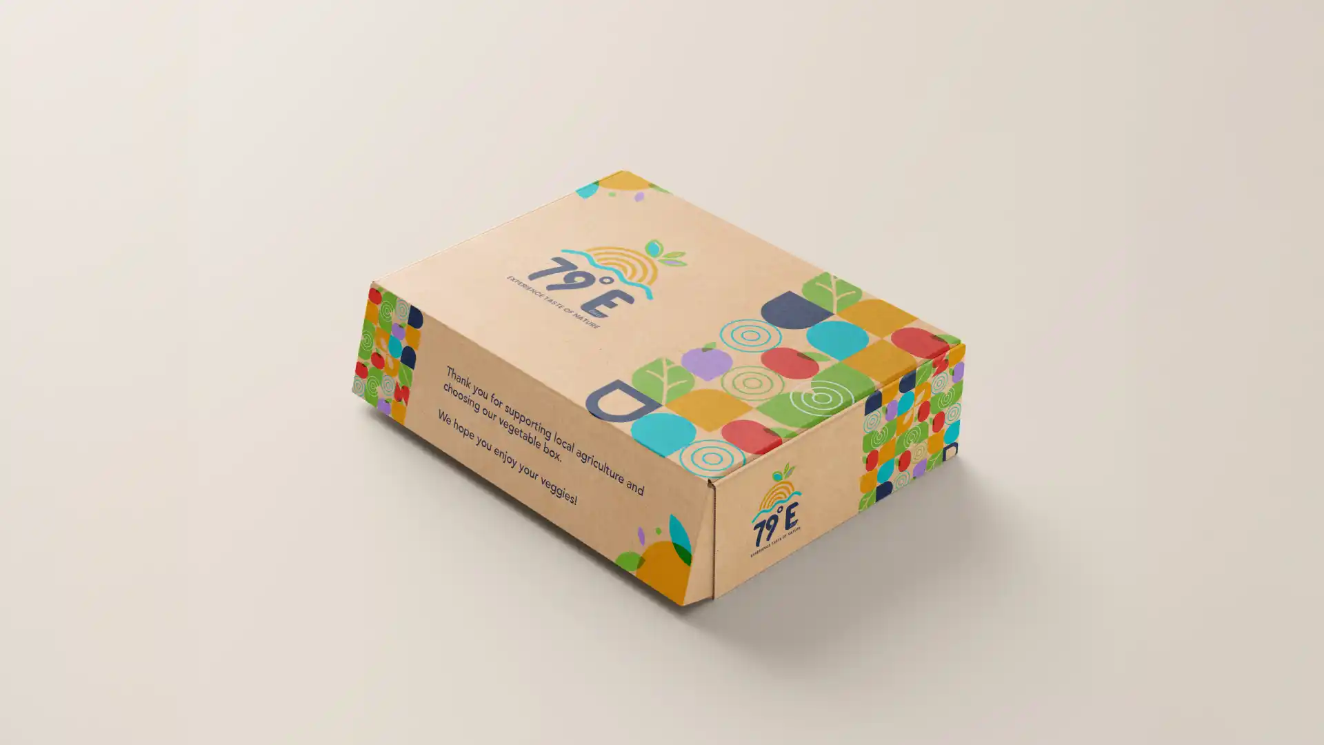 79e farm-to-store vegetable delivery box packaging design