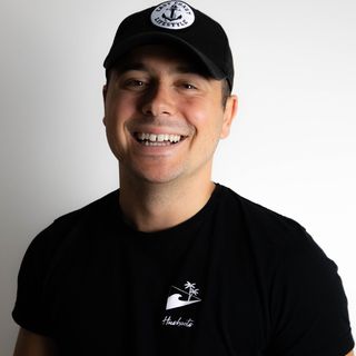 A portrait of a young man smiling