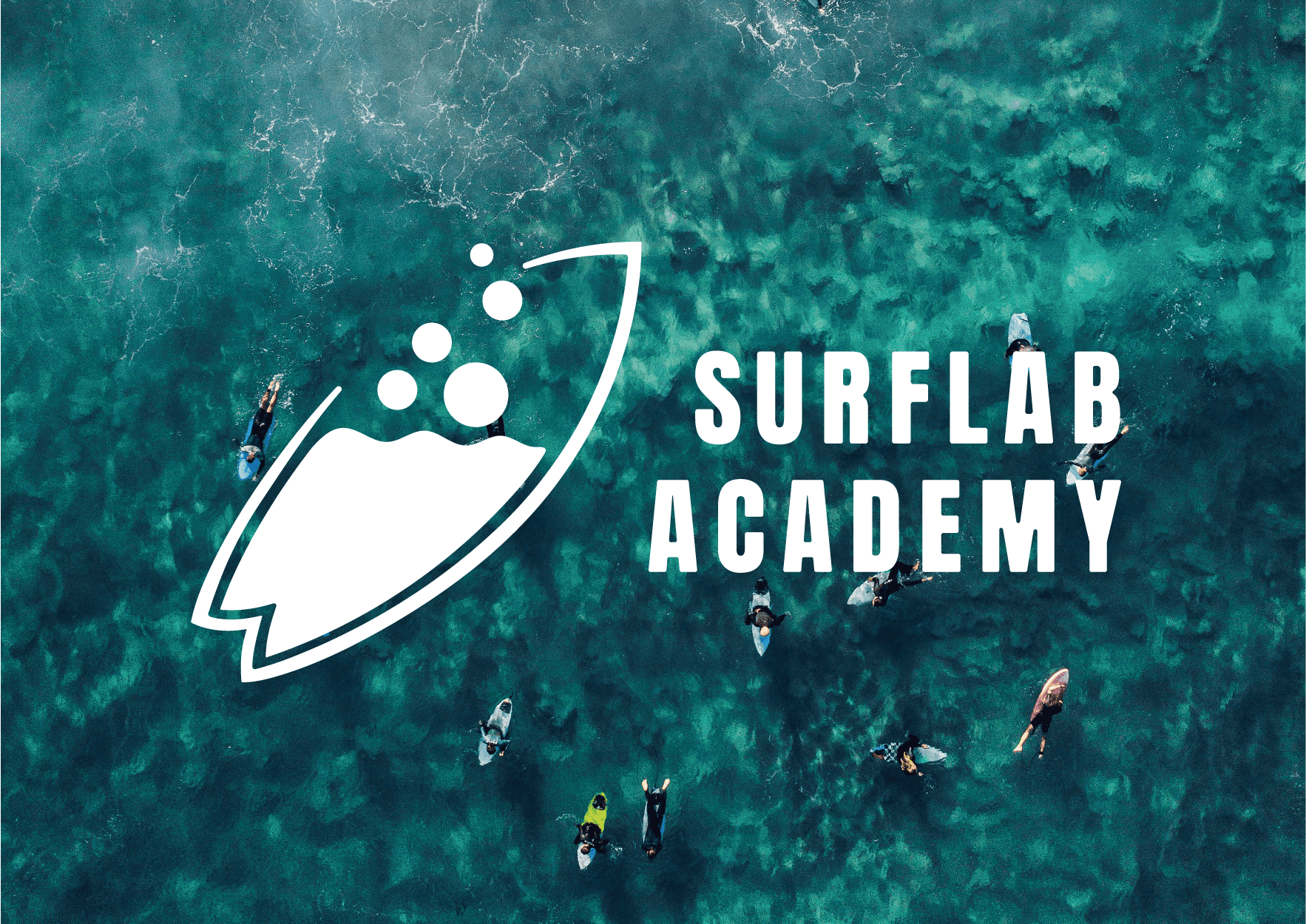 surflab academy fresh and modern logo design