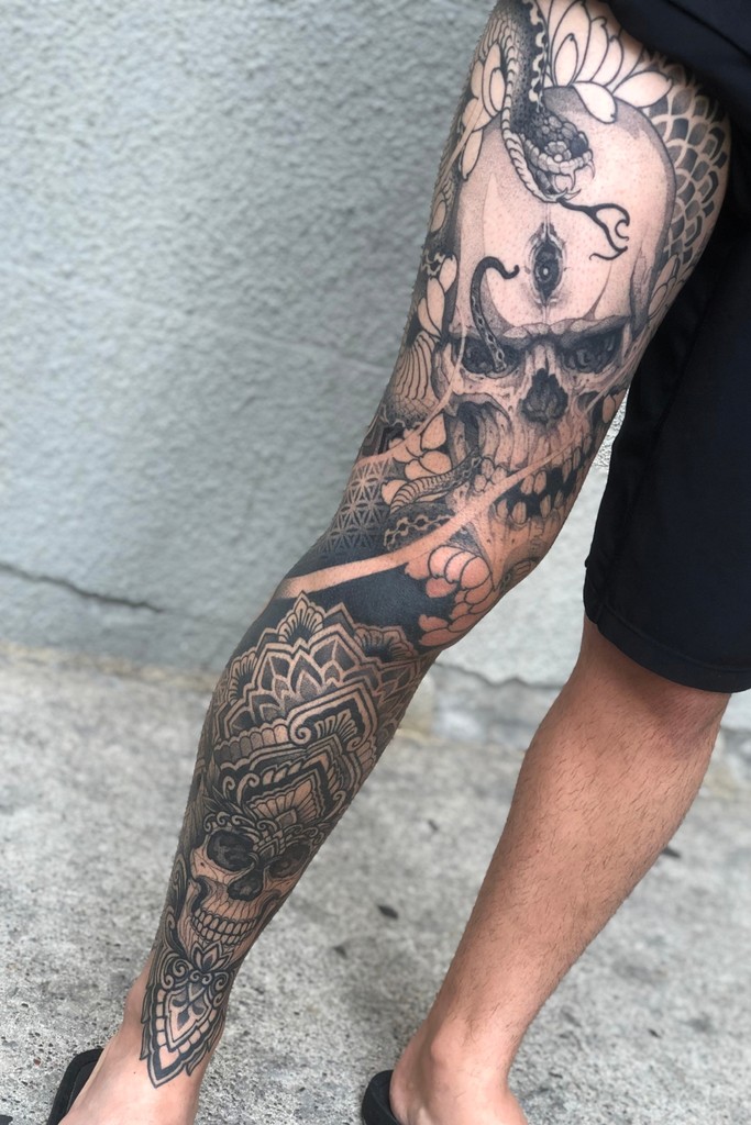 Skull and Mandala