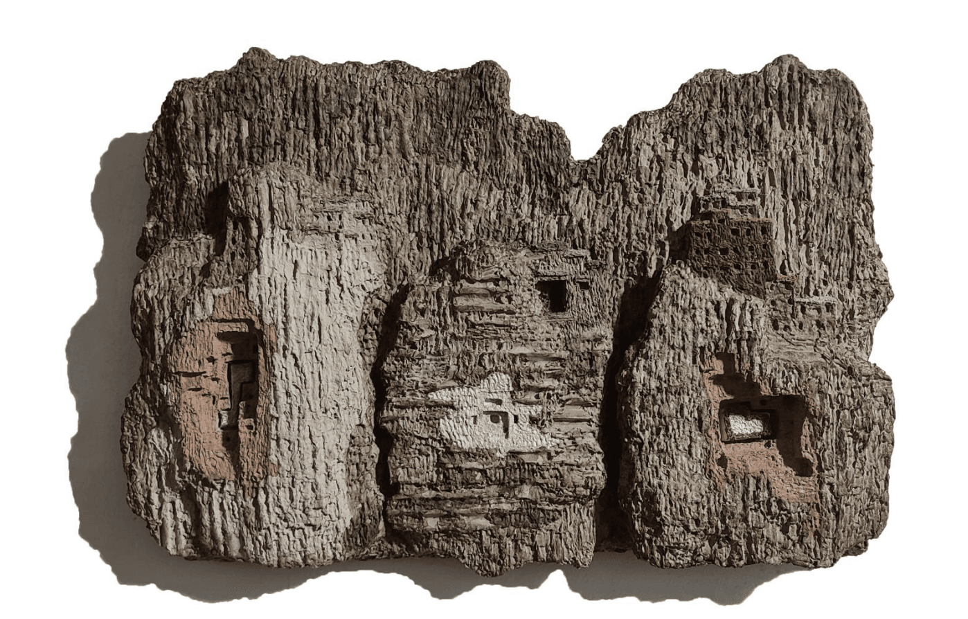 herd of sheep on road painting