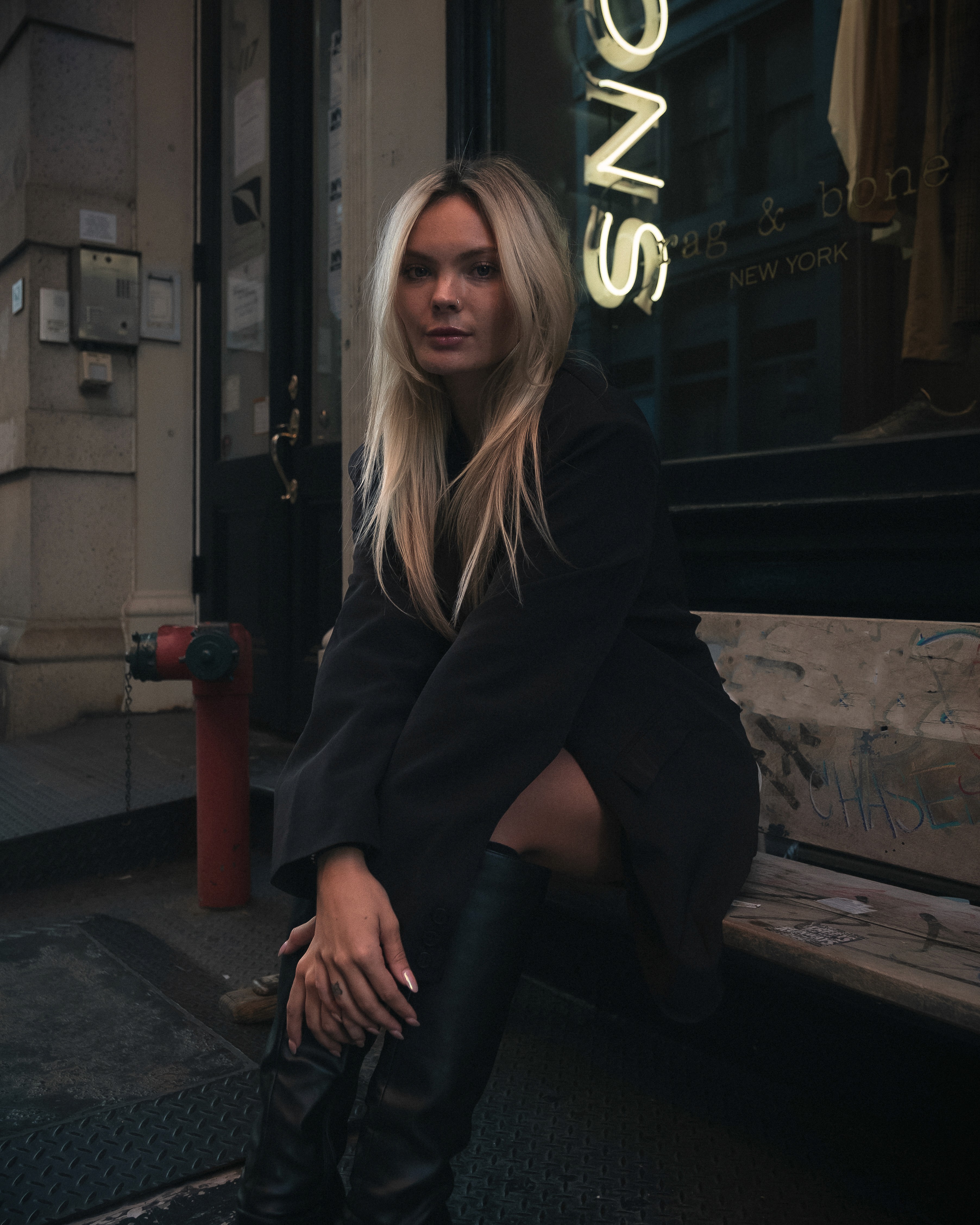 Serene woman in nature