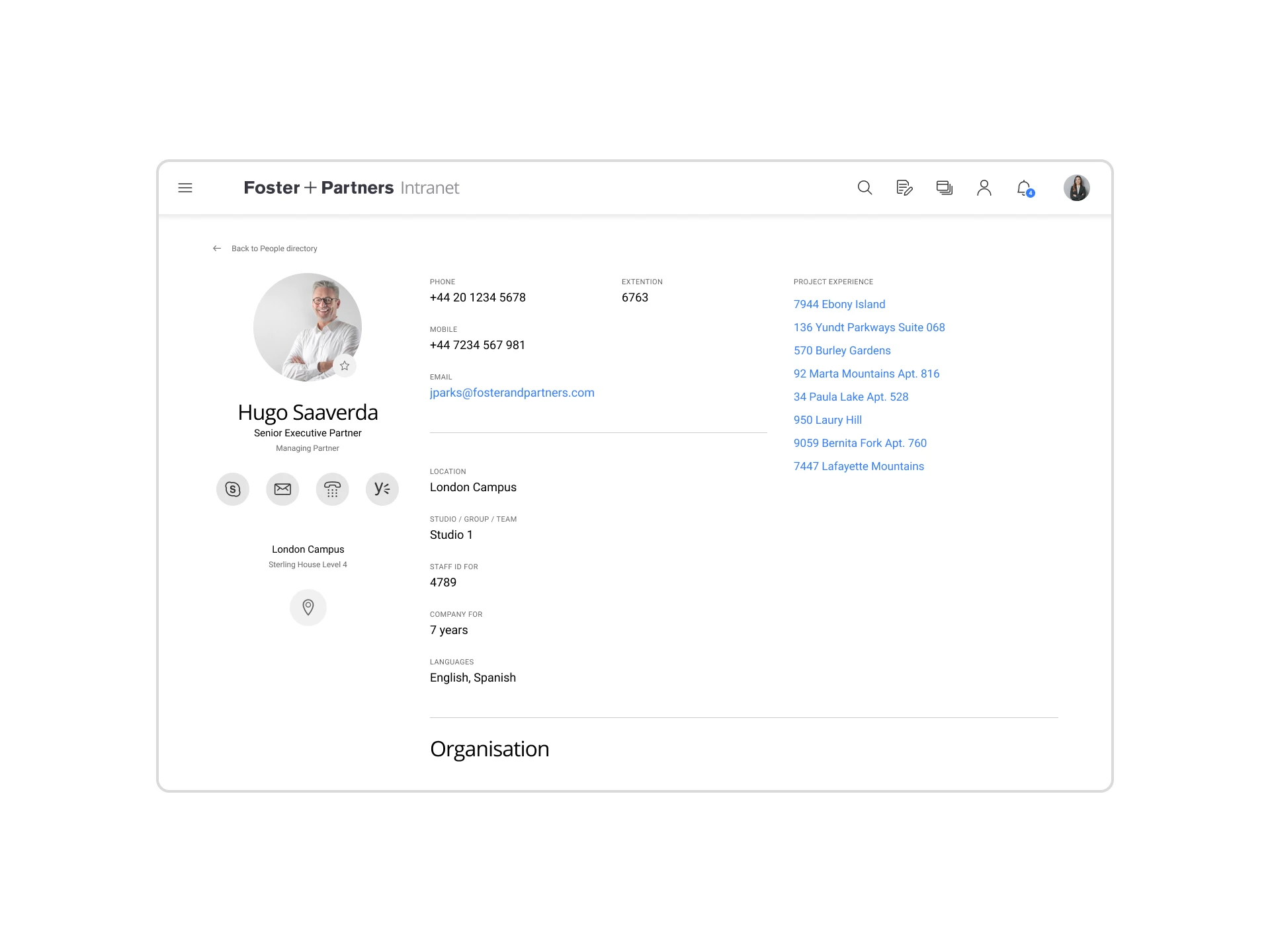 Foster + Partners website redesign by Cogworks – architecture firm digital platform - desktop staff page