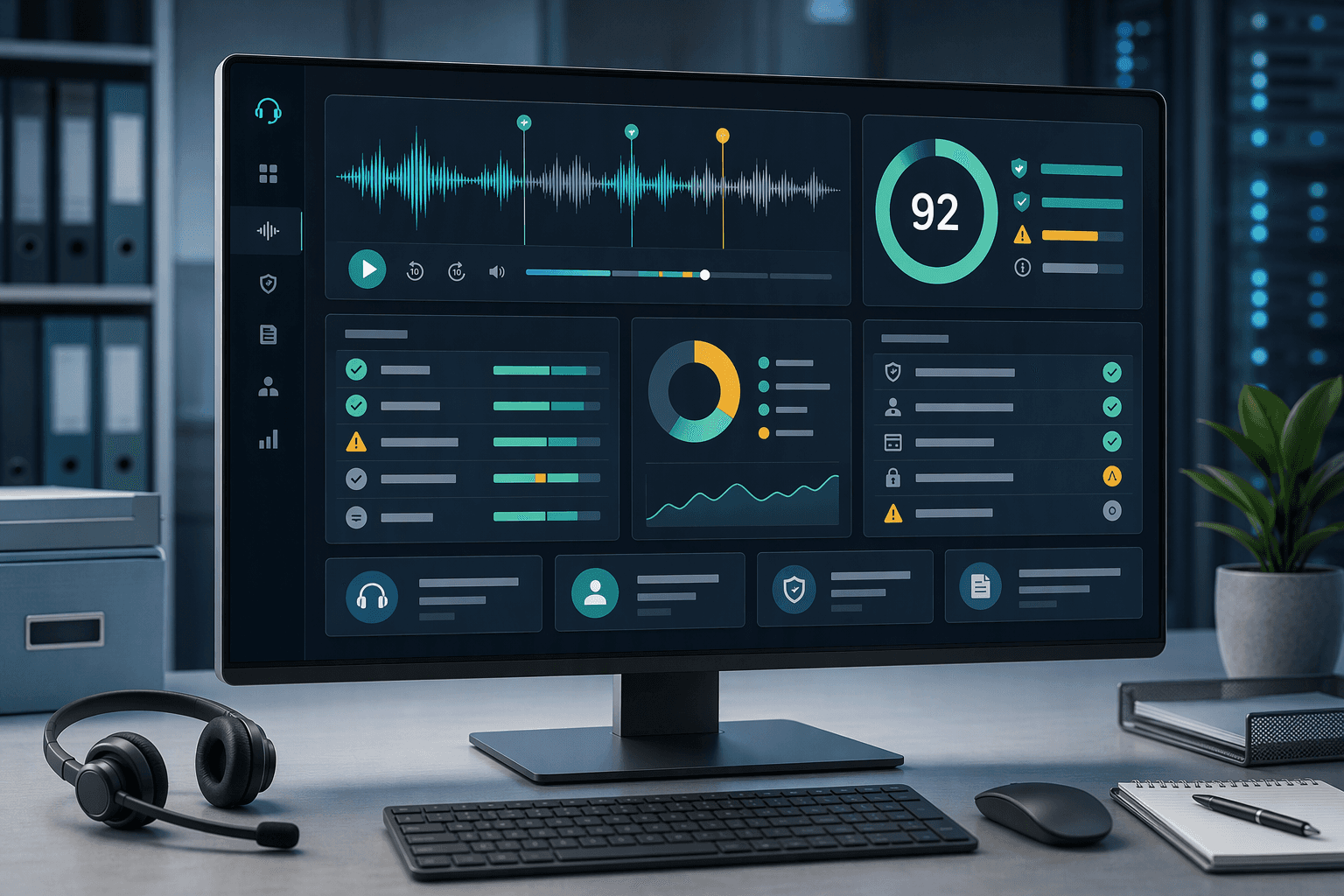 Illustration for 6. Observe.AI: Post-Call Compliance Scoring and CFPB Audit-Ready Conversation Analytics