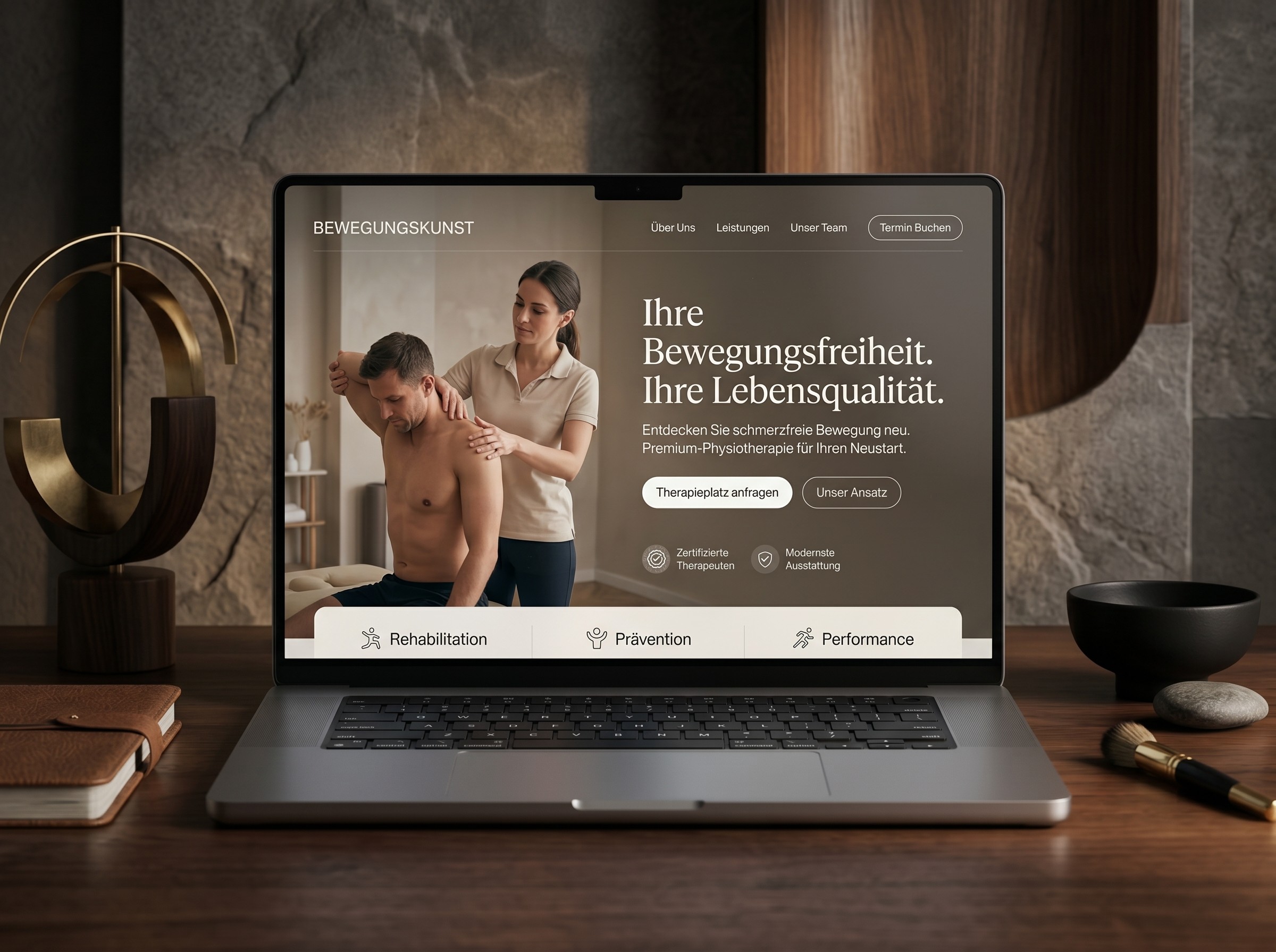 Premium Website für Physiotherapie und Rehabilitation