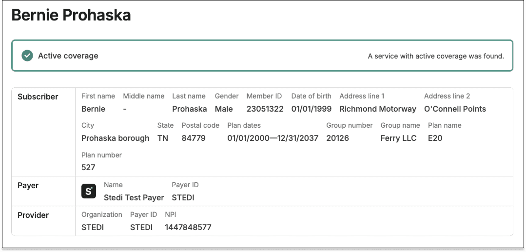 Eligibility check PDF Summary