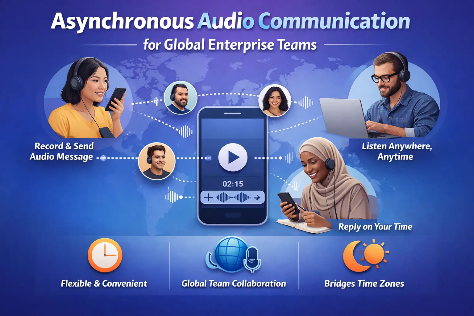 asynchronous audio communication
