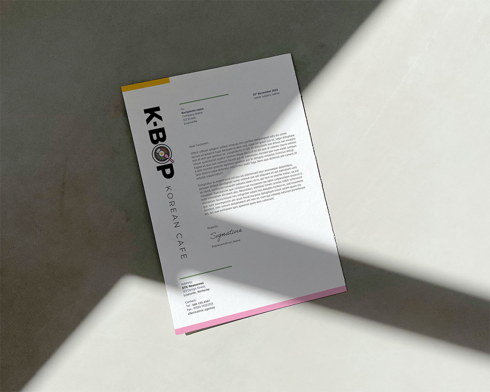 K-BOP Letterhead
