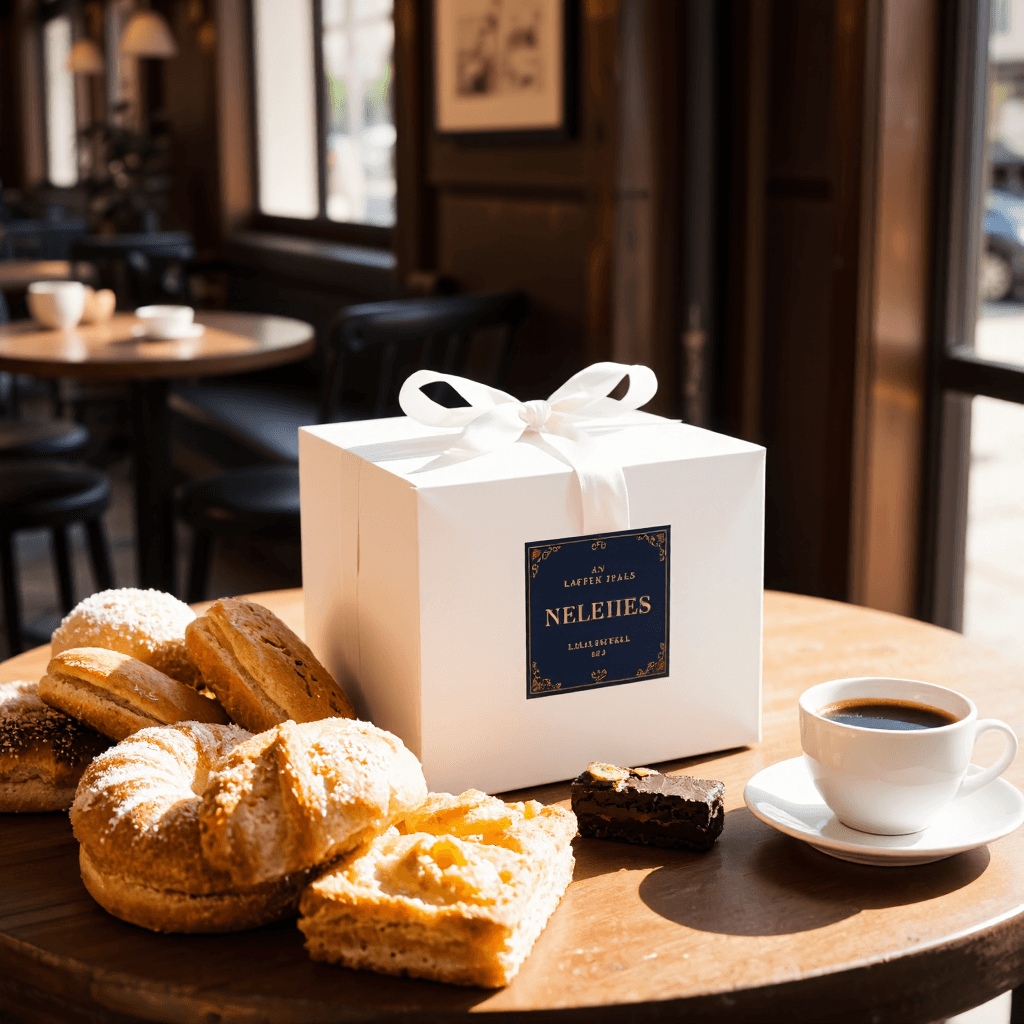 product photography of a box of sweets or pastries