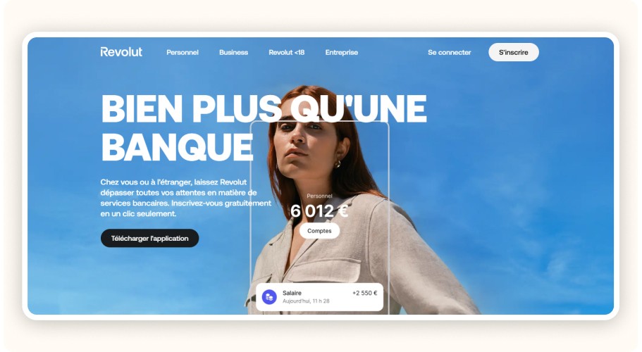 Revolut homepage