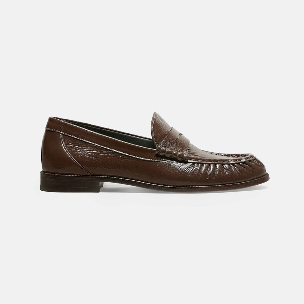 Brown Sustainable Leather Loafer