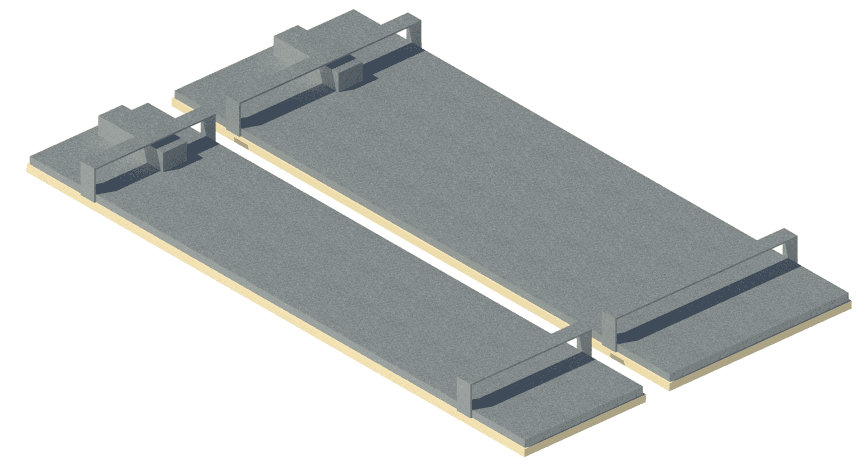 Fixing brackets and electrical connection box located at the top of panels.