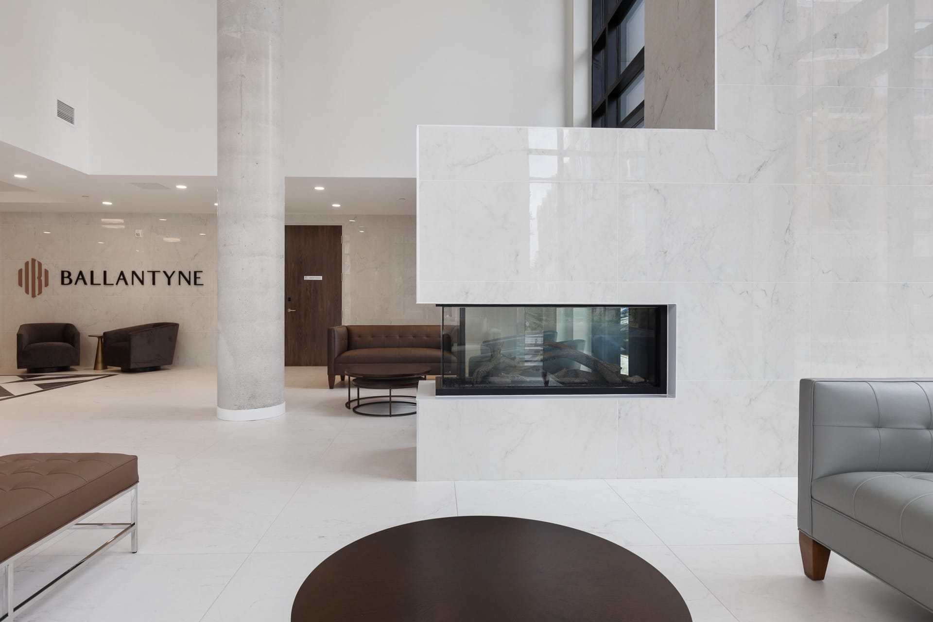 Ballantyne Logo on interior signage.