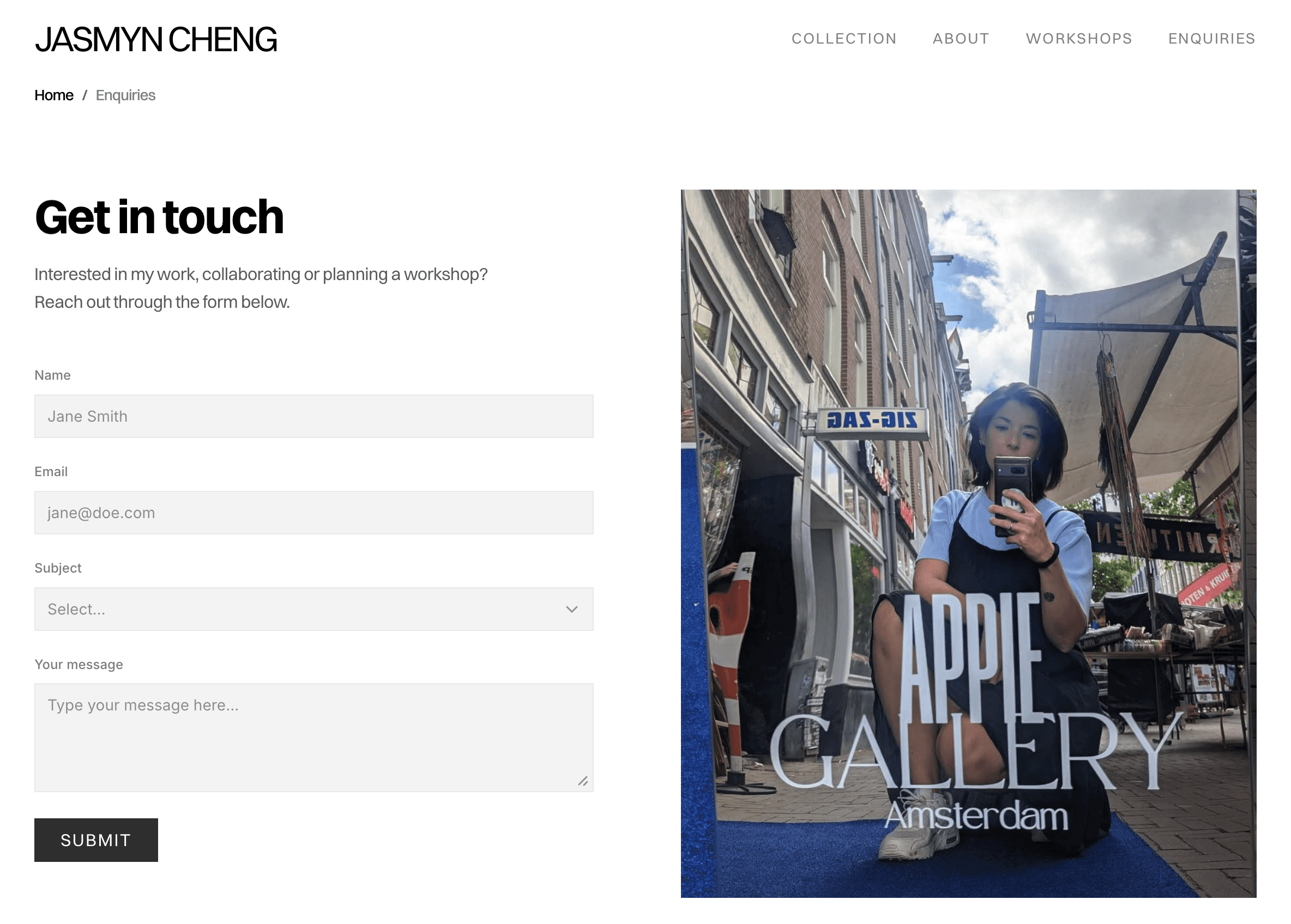 Product details page