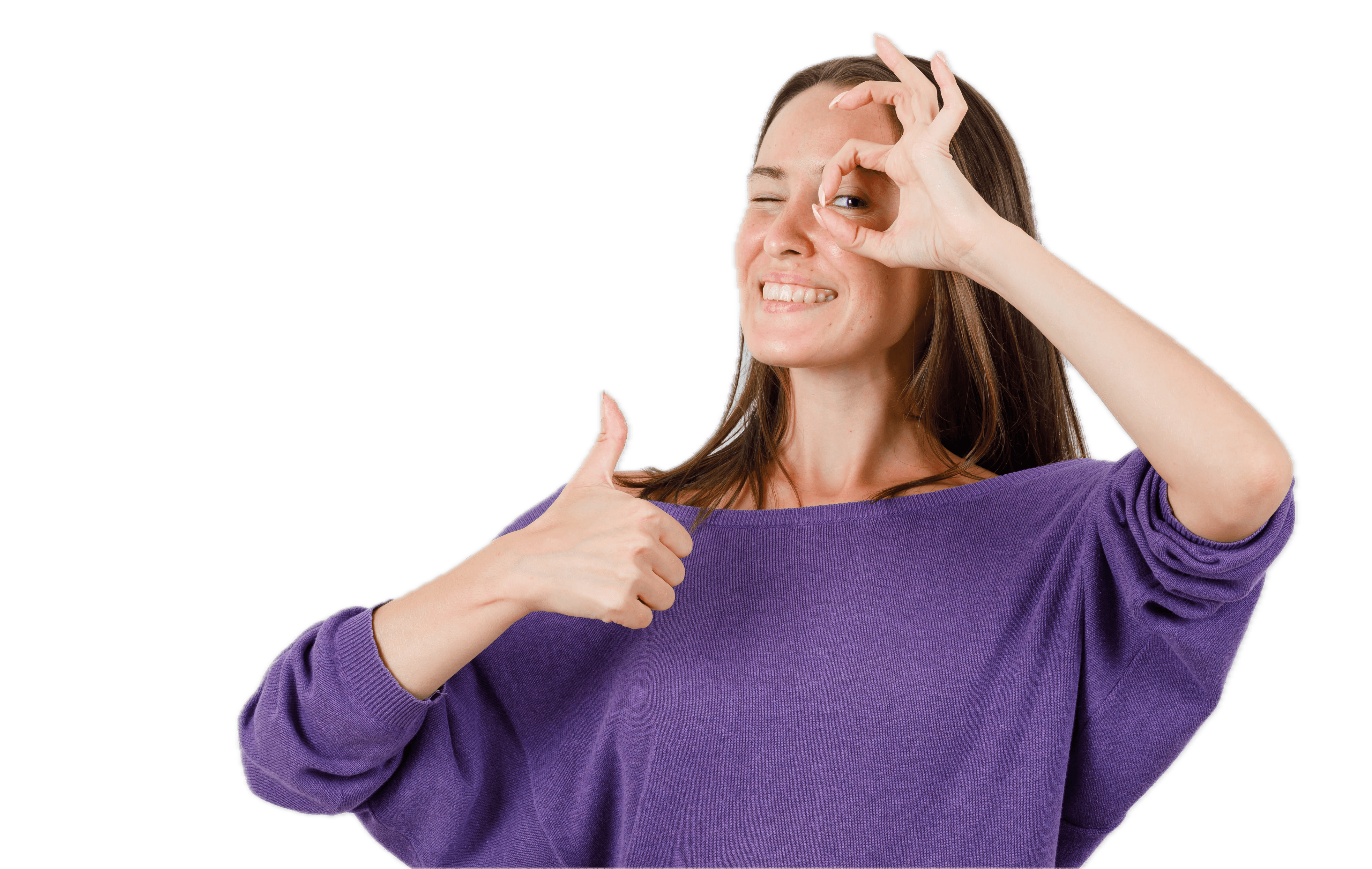 Radiant woman smiling after cosmetic surgery, perfect skin and facial contours