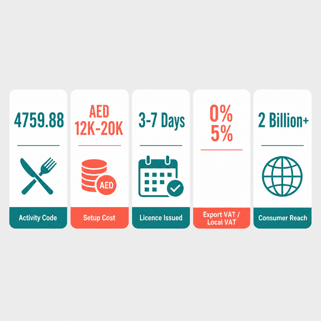 Infographic: Household Utensils Trading License in Dubai