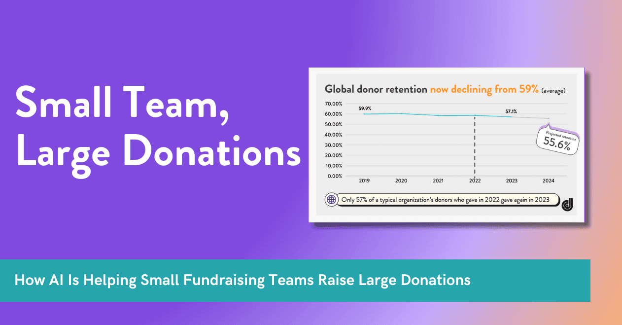 How AI is helping small fundraising teams raise large donations