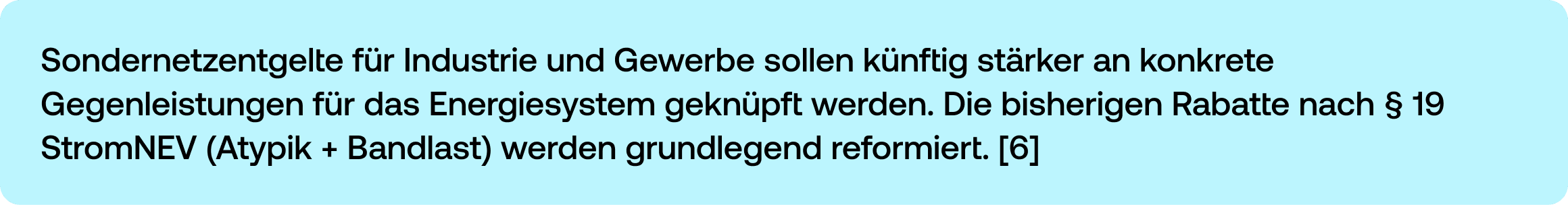 Sondernetzentgelte für die Industrie