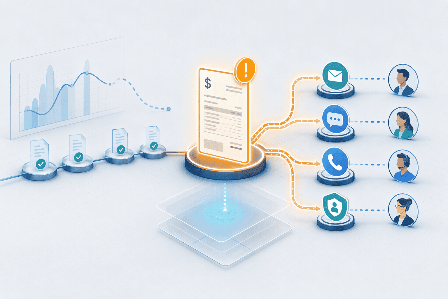 Illustration for 4. Tesorio: Cash-Flow Intelligence with Automated Multi-Channel Dunning
