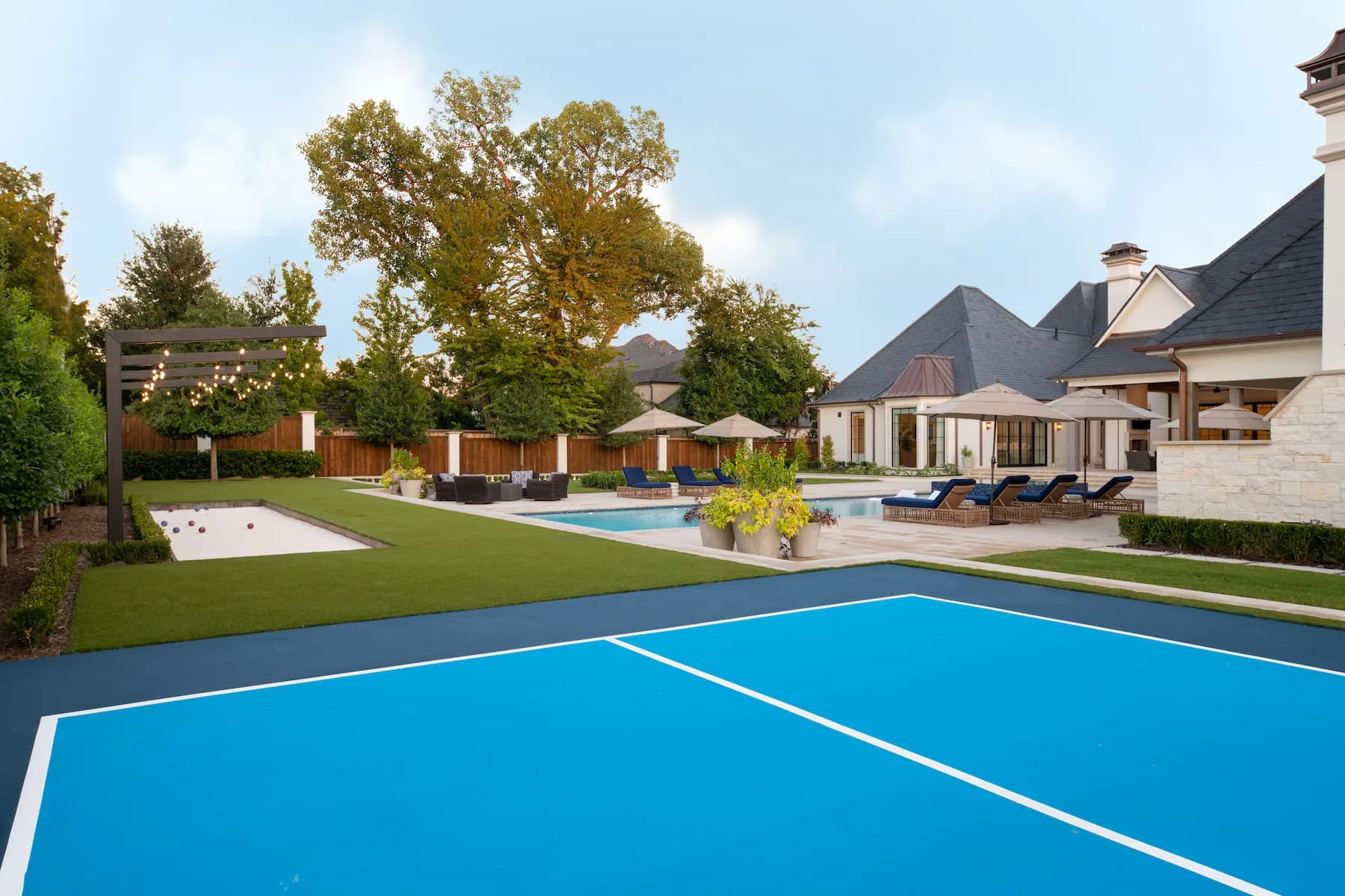 Multi Sports Court Design and Built in Dallas by BlountDesigns