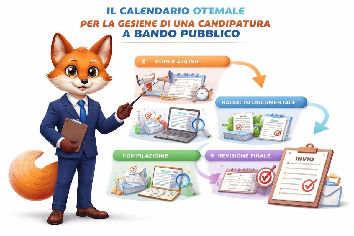 Timeline gestione bandi pubblici