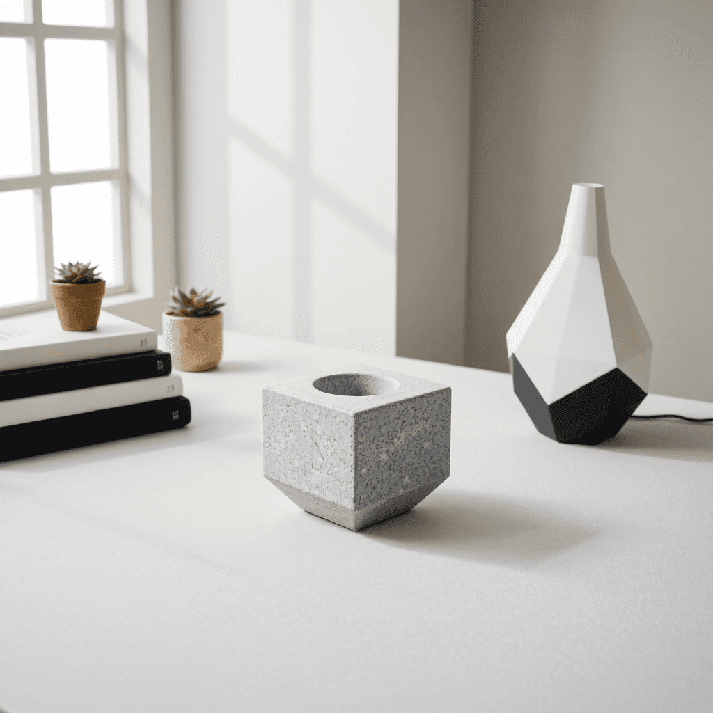 product photography of Modern home decor accessory