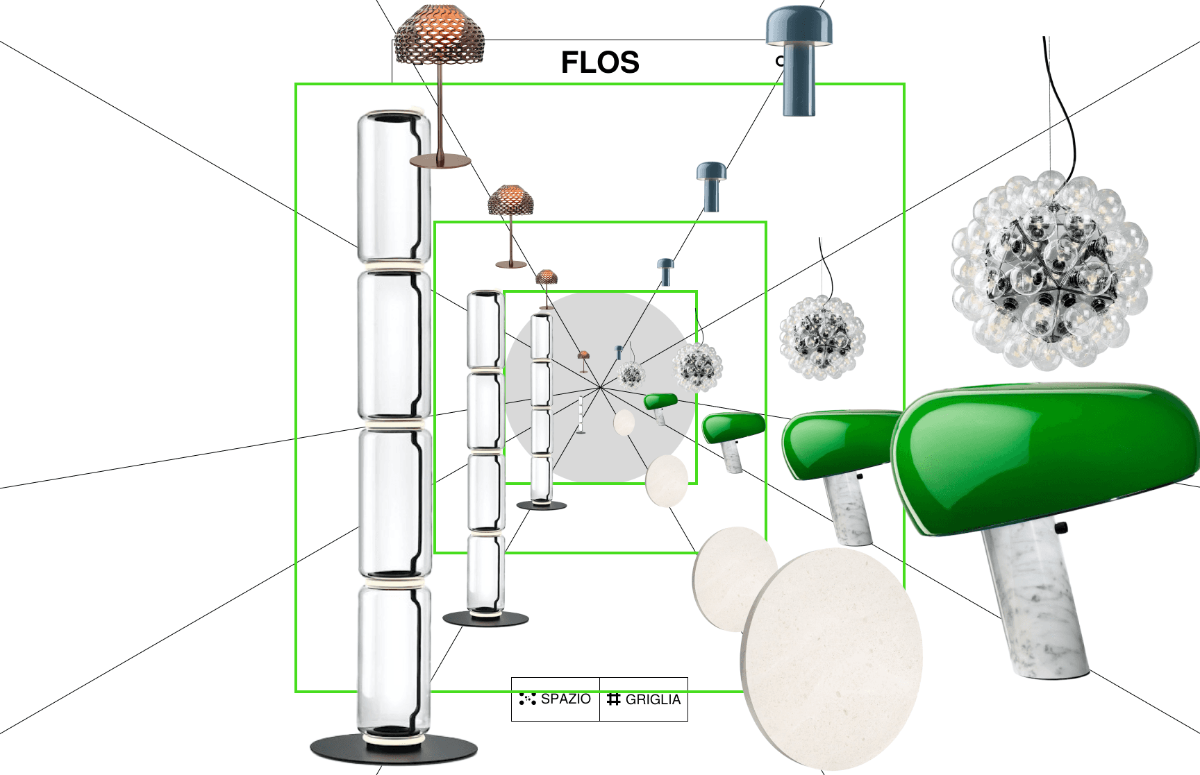 Adding modular elements within the spatial grid system 01