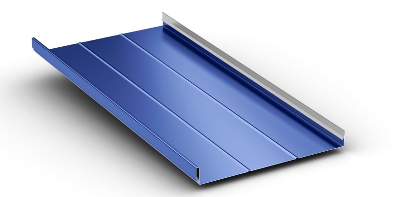McElroy illustration of a Medallion-Lok panel with pencil ribs.