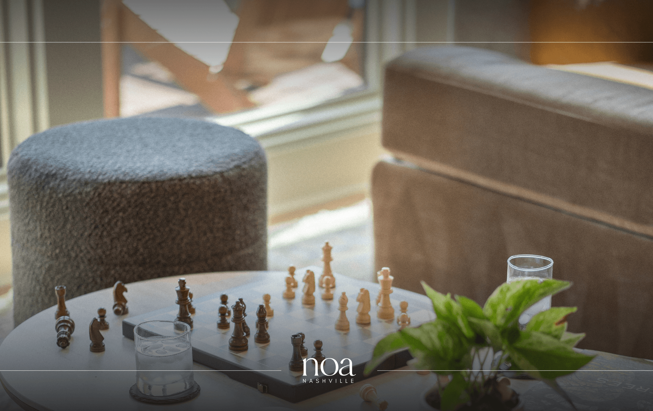 Modern luxury rental interior at Noa Nashville