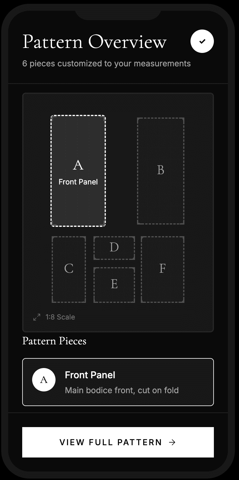 View Pattern Pieces
