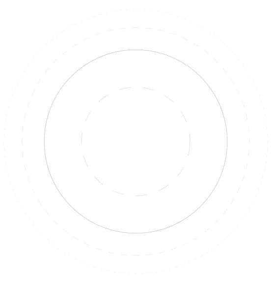 A circular dotted pattern with fading effect