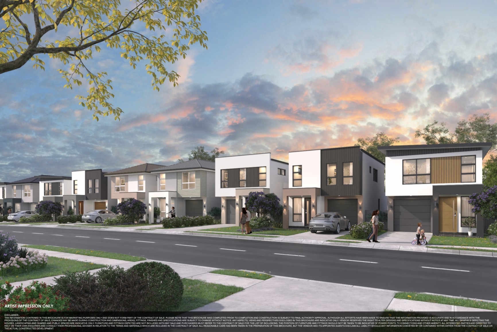 Street view of new off-the-plan homes at 226 Grange Avenue Marsden Park offered through Coposit.