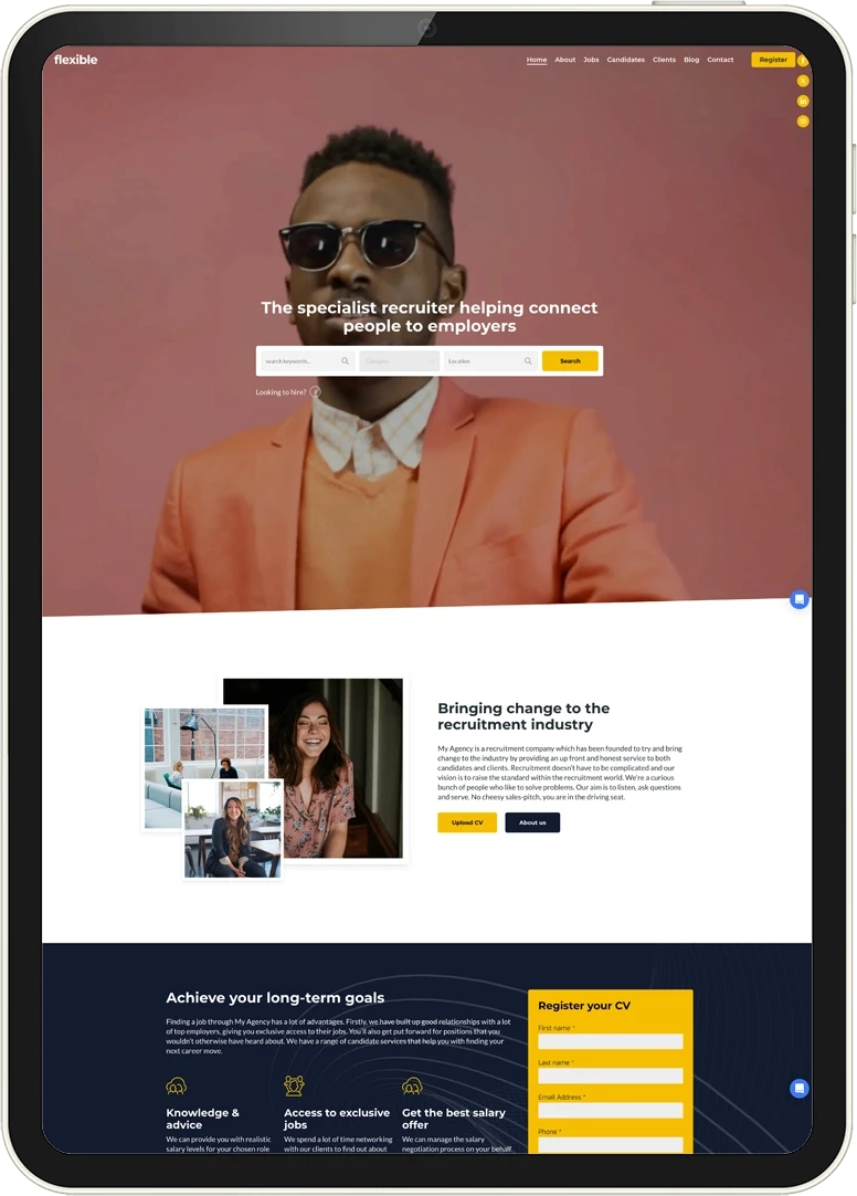 Recsite website template