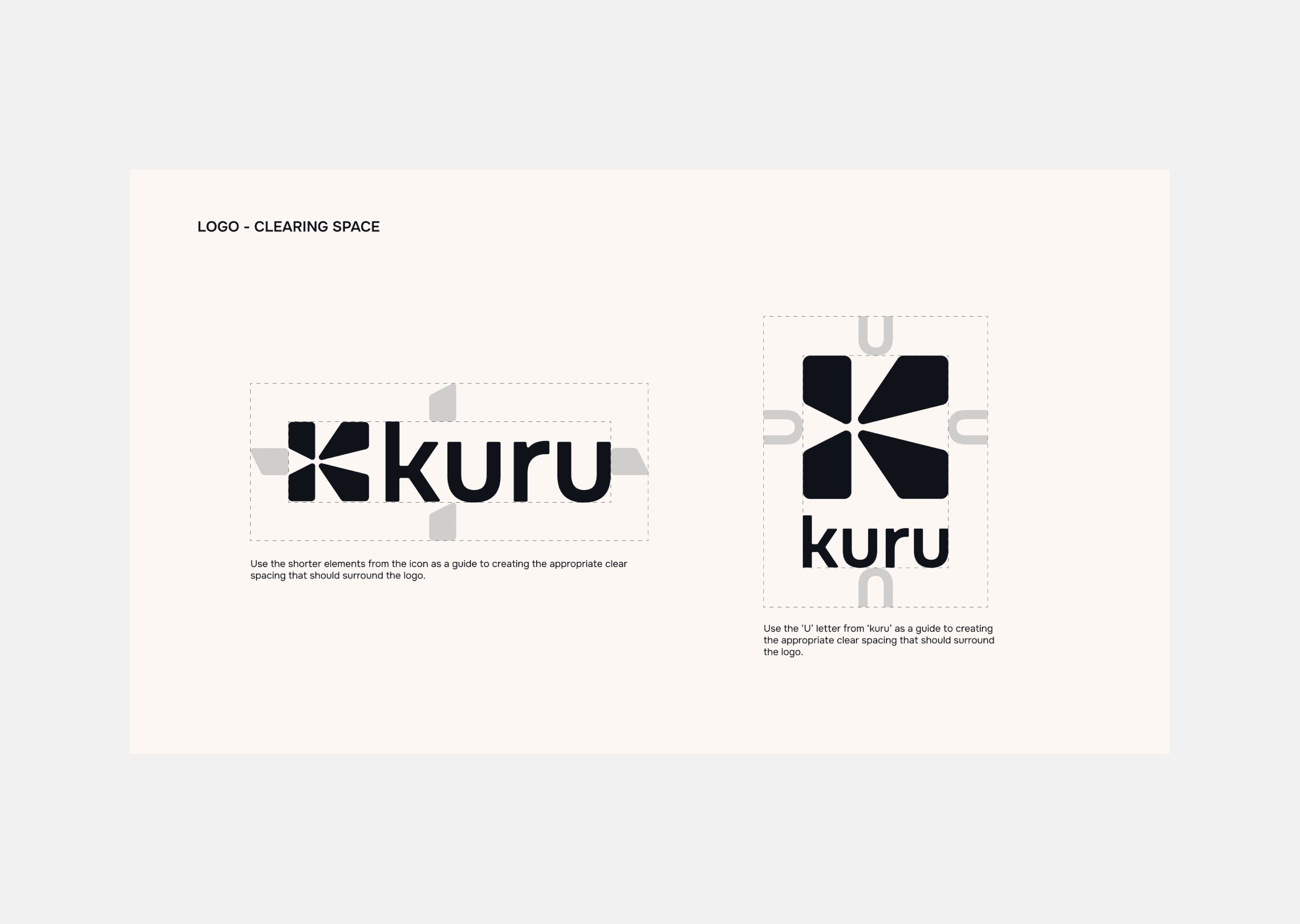 Kuru logo clear space rules