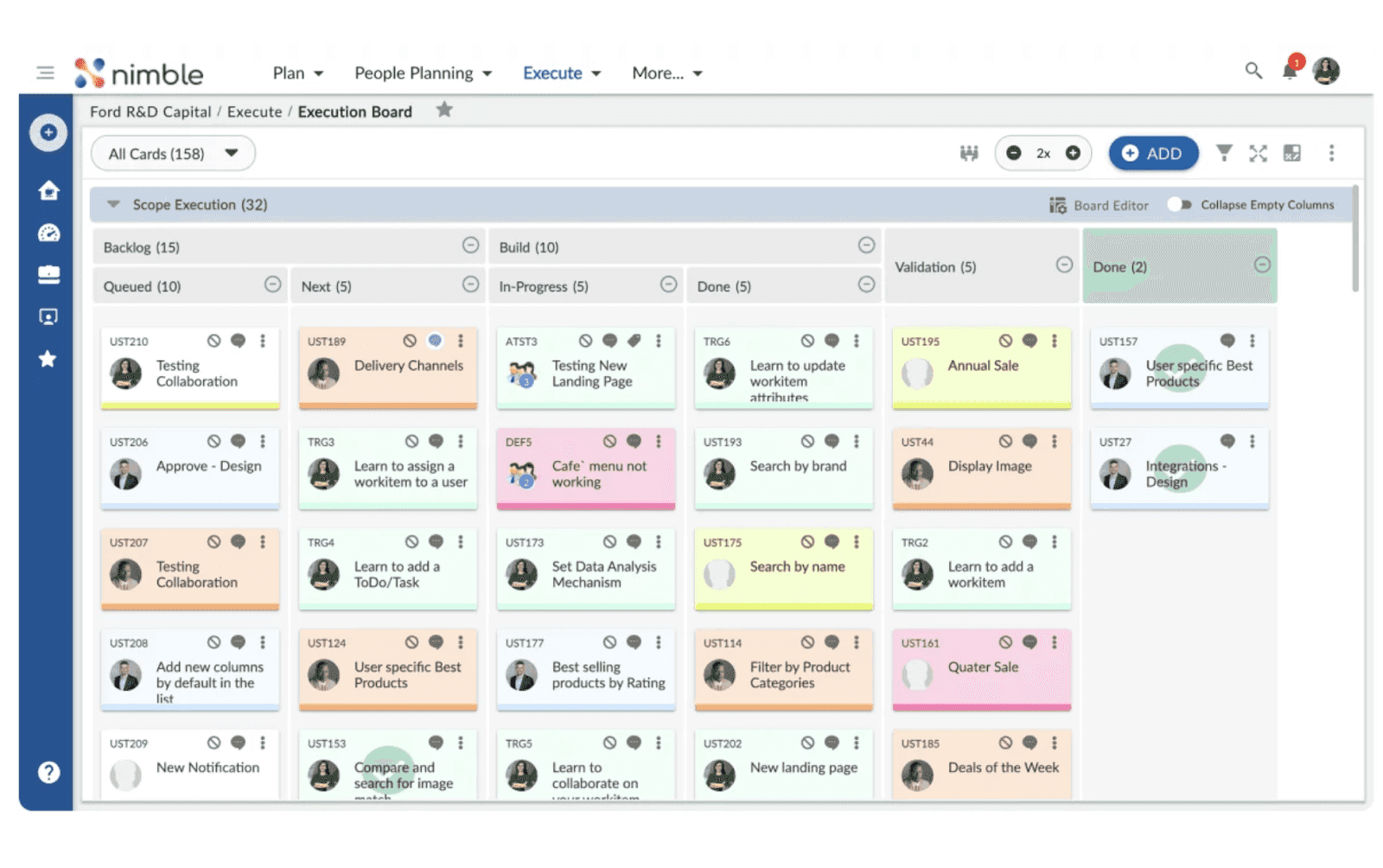 nimble working place overview